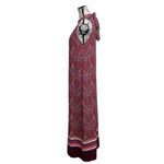MSK Women’s Paisley Halter Maxi Dress Red White High Neck Boho Beach Size M Size M Photo 3