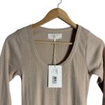 The Great Cream The Pointelle Sleep Long Sleeve Scoop Ballet Tee Small Photo 3