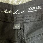 INC International Concepts Women’s Boot leg Regular fit Novelty denim black 12 Photo 9