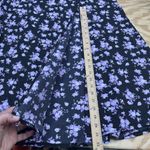 Y2K Milkmaid Babydoll Midi Dress Women's Large Black Floral Whimsigoth Fairy Photo 13