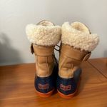 Sperry  Top-Sider Womens Shearwater Leather Duck Boot Tan Navy size 9M STS82064 Photo 2