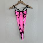 I am gia I.AM.GIA Virgo Strappy Bodysuit in Neon Hot Pink size Small $80 Photo 7