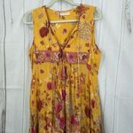 Spell & The Gypsy Women’s Small Yellow Patterned Siren Song Marigold Midi Dress Photo 0