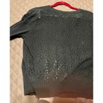 Dana Buchman  Women’s Black Long Sleeve Sweater Cardigan with Lace Back - Size L Photo 6