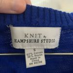 Studio Blue Knit by Hampshire  Knit Sweater Top Small Photo 1