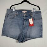 Lucky Brand  Women's Denim Shorts Size 16/33 High Rise Light Wash Photo 0