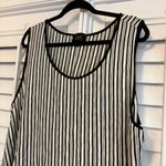 W5  Black And White Stripe‎ Pop Pom Tank Top Size 3X Photo 2