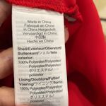 Madewell  Wide Leg Shirred Back Ruched Bodice Spaghetti Strap Jumpsuit Cherry Red Photo 6