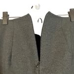Olivaceous Dark Gray High Front Slit Back Zip Straight Pencil Skirt Women Sz M Photo 6