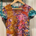 Handmade Cute festival goddess floral tie dye celestial front hook maxi dress  Photo 7