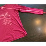 Life is Good  Gratitude T-Shirt Womens Large Grateful V-Neck Cozy Comfy Cabincore Photo 9