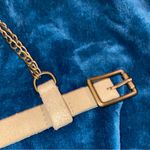EXPRESS Vtg Leather Chain Swag Belt Tan Preppygrunge Y2K Vintage Photo 9