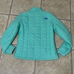 The North Face Mint/Purple Lightweight Puffer Style Jacket, Medium Photo 2