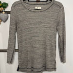 Madewell  Thermal Side Button Rib Marbled Long Sleeve Size Medium‎ Photo 0