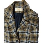 Pendleton Vintage  Blazer skirt Suit 100% Virgin Wool Plaid Yellow/black-‎ Sz12 Photo 5