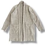 Barefoot Dreams CozyChic Taupe Gray Cardigan Size S Soft Plush Knit Open Front Photo 0