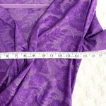 ZARA  Blogger Favorite Purple Floral  Short Wrap Front Long Sleeve Dress S Photo 8