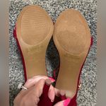 Dream Paris Dream Pairs Red Satin Stilettos With Rhinestone Detailing Photo 7