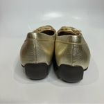 Ralph Lauren Lauren Geanne gold leather loafers women’s size 10 preppy luxury Photo 3