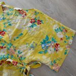 Yumi Kim Women’s  That’s A Wrap Yellow Silk Blouse Top Size M Photo 1