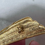 Park Lane  Art deco styled gold tone brooch Photo 3