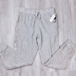 Gray Sweater Knit Sequined Jogger Pants XL Photo 0