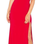 Jump  Apparel Juniors One Shoulder Jersey Gown with Cutout Photo 0