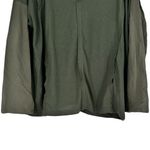 Heyson Olive Waffle Knit Long Sleeve Hoodie Sweater Top size 1X NWT Lightweight Green Photo 3