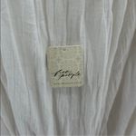 Free People  Feeling Bonita Midi Dress Ivory Tie Back White NWT Size Large Photo 8