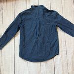 Bill Blass Vintage Denim Button Down Embroidered Winter Ice Skate Shirt Size M Photo 7