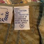 LIFE STYLE 100% Cotton Cut Snip Stripped Olive Blazer Jacket Size M Green Size M Photo 7