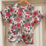 MED COUTURE FUNKY FLORAL SCRUB TOP Photo 0