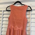 Alya Peach Lace High Low Dress Size Small Photo 4