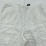 Valerie Stevens Vtg  Size PL Pants Petite Linen Straight Leg High Waist White Photo 2