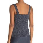 Bobeau NEW NWT Ribbed Marl Tank Navy Blue White Sleeveless Square Neck Top Small Photo 1