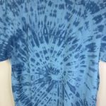 Pact ‎ Women's T-Shirt Large Blue Tie Dye Organic Cotton Short Sleeve Top Boho Photo 4