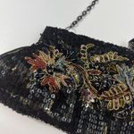The Vintage Shop Vintage White House Black Market Sequin Embroidered Floral Snap Close Mini Bag Photo 1