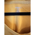 ST John day Size S Tan Camel Brown V Neck Short Sleeve Slub‎ Cotton Tee Shirt Gold Photo 3