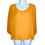 brenda's Brenda’s Button Back Blouse Mustard Yellow S Photo 2