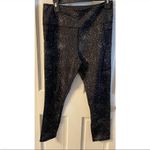 Zyia  Black Reflective Mirage Pocket Light n Tight Hi-Rise 7/8 24" Size 12 Photo 1