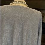 Anthropologie  Heather Gray Silver Knit Sweater Top Photo 8