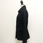 Betsey Johnson Black Wool Blend Button Up Coat Bow Pockets NWT 6 *Button Defect* Photo 4