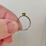 Petite Adjustable Birthstone Fashion Ring “Blessing” Green Emerald Forest Round Jewelry Photo 12