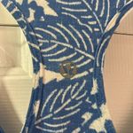 Lululemon  Cool Racerback Porcelain Blue Beachy Floral White Tank Top Patterned Photo 4