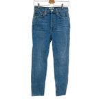 RE/DONE  Originals 70's Stove Pipe Jeans Classic Faded‎ Blue Size 28 Photo 2