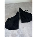 Bongo Women's  Black Suede Wedge Ankle Boots Size 8 Photo 5