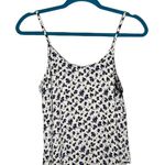 Lush Clothing Lush Ditsy Floral Lace Neckline Spaghetti Strap Tank Top Photo 5
