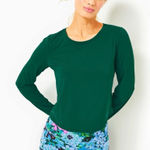 Lilly Pulitzer Luxletic Athletic Top Long Sleeve Green Size Small Activewear Photo 0