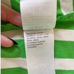 Susan Graver Weekend Green and White Asymmetrical Striped Tank Top S Photo 8