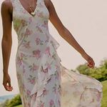 Free People Cream Sleeveless V-Neck Maxi Sundress Photo 0